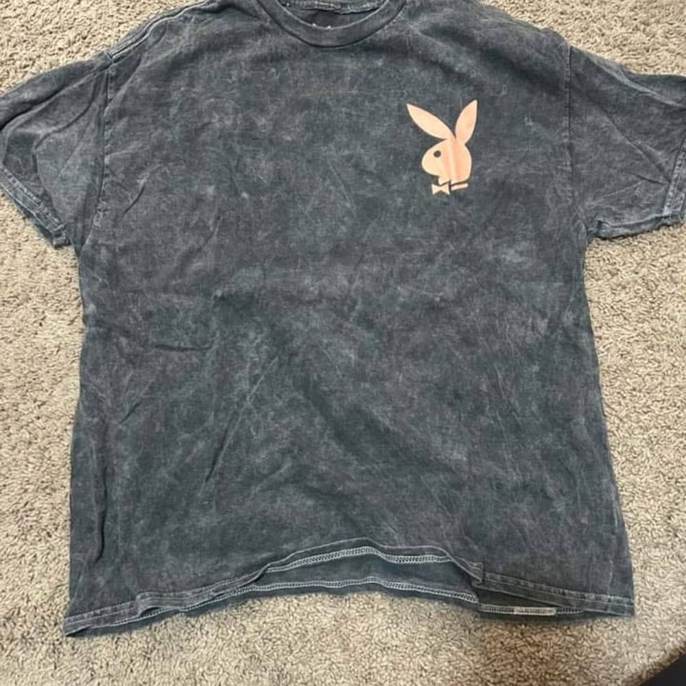 Playboy Gray Graphic T-Shirt